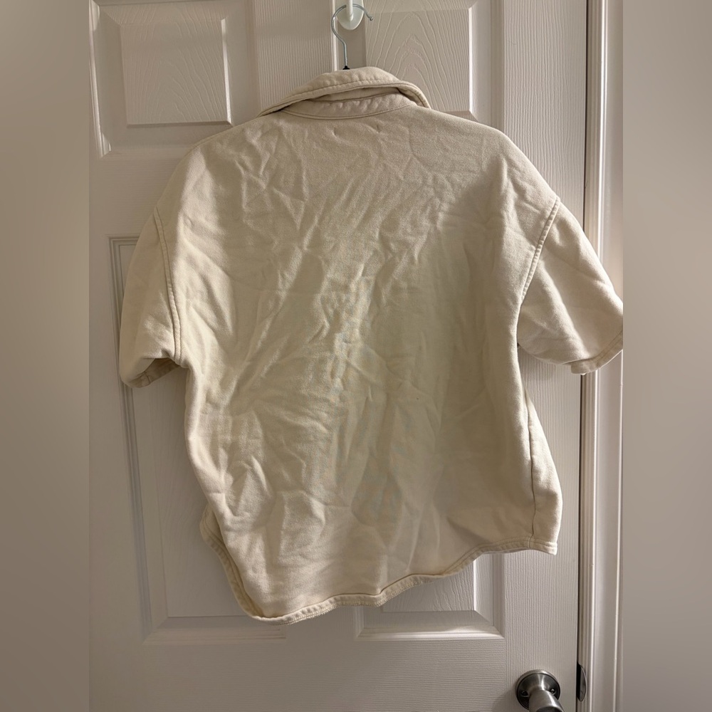 Oak & Fort Short Sleeve Button Up Shirt - Medium - Picture 5 of 6